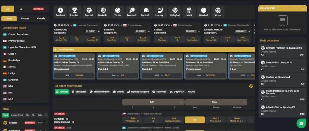 GoldenPlay Casino paris sportifs